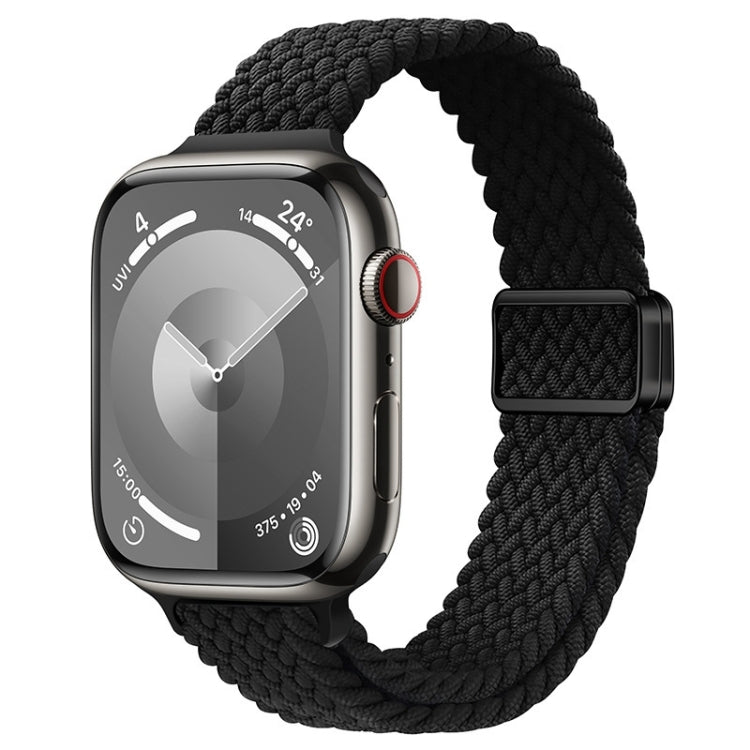 Slim Magnetic Buckle Nylon Braided Watch Band, For Apple Watch Series 8 41mm, For Apple Watch Series 8 45mm