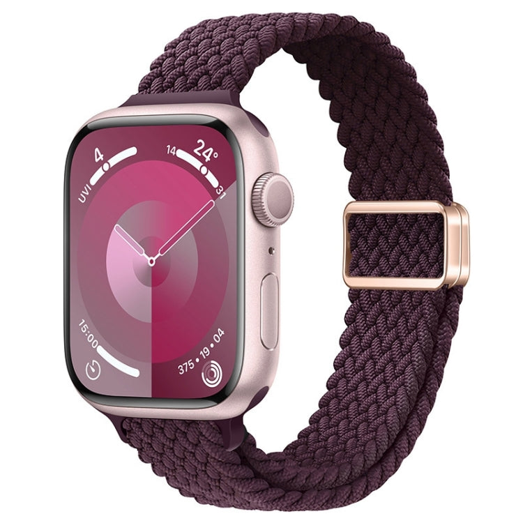 Slim Magnetic Buckle Nylon Braided Watch Band, For Apple Watch Series 8 41mm, For Apple Watch Series 8 45mm