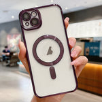 Electroplating MagSafe Phone Case, For iPhone 15, For iPhone 14 Plus, For iPhone 14, For iPhone 14 Pro, For iPhone 14 Pro Max, For iPhone 13 Pro Max