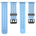 Ocean Dual-Row Hole Silicone Watch Band, For Apple Watch Ultra 49mm, For Apple Watch Series 8 45mm, For Apple Watch SE 2022 44mm
