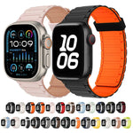 Tri-beads Magnetic Hoop Silicone Watch Band, For Apple Watch Series 4 44mm