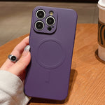 Solid Color Liquid Silicone MagSafe Magnetic Phone Case, For iPhone 17, For iPhone Air, For iPhone 16 Pro Max