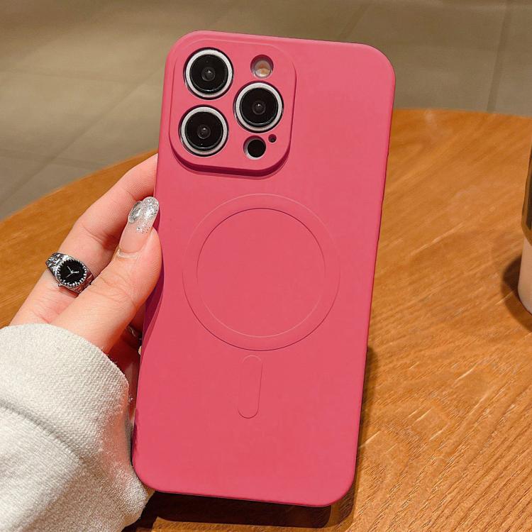 Solid Color Liquid Silicone MagSafe Magnetic Phone Case, For iPhone 17, For iPhone Air, For iPhone 16 Pro Max