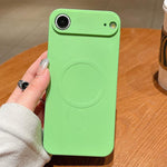 Solid Color Liquid Silicone MagSafe Magnetic Phone Case, For iPhone 17, For iPhone Air, For iPhone 16 Pro Max
