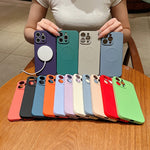 Solid Color Liquid Silicone MagSafe Magnetic Phone Case, For iPhone 17e / 16e, For iPhone 17 Pro Max, For iPhone 17 Pro