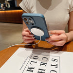 Solid Color Liquid Silicone MagSafe Magnetic Phone Case, For iPhone 14 Pro, For iPhone 14 Pro Max, For iPhone 13 Pro Max