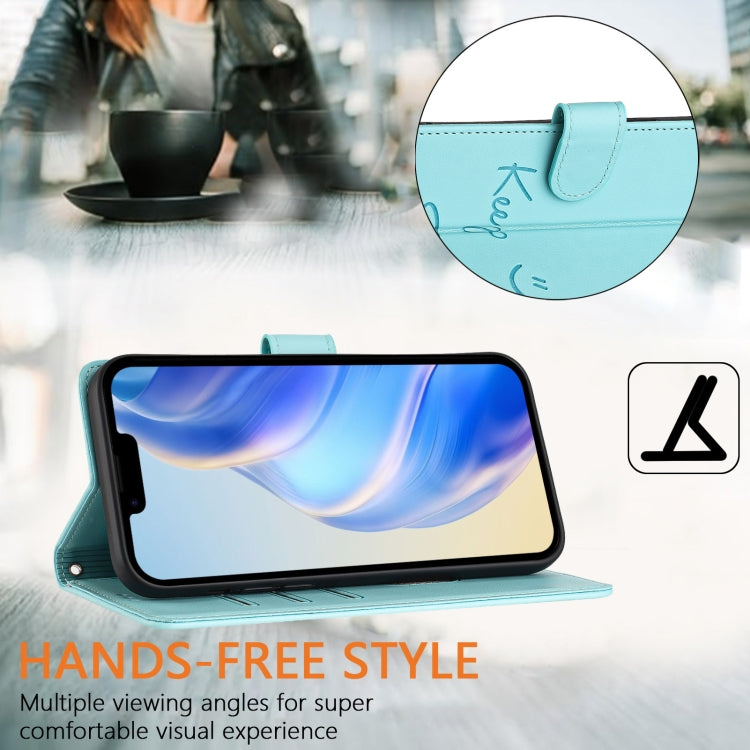 Smile Embossing RFID Leather Phone Case, For iPhone 11 Pro Max, For iPhone 11, For iPhone 11 Pro, For iPod Touch 7 / 6 / 5, For iPhone X / XS, For iPhone XR, For iPhone XS Max, For iPhone 8 Plus / 7 Plus