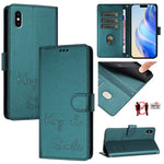 Smile Embossing RFID Leather Phone Case, For iPhone 11 Pro Max, For iPhone 11, For iPhone 11 Pro, For iPod Touch 7 / 6 / 5, For iPhone X / XS, For iPhone XR, For iPhone XS Max, For iPhone 8 Plus / 7 Plus