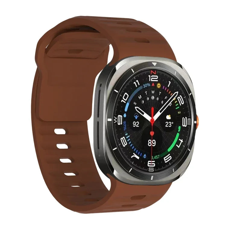Wavy Texture Silicone Watch Band, For Samsung Galaxy Watch Ultra 47mm / Ultra 2025