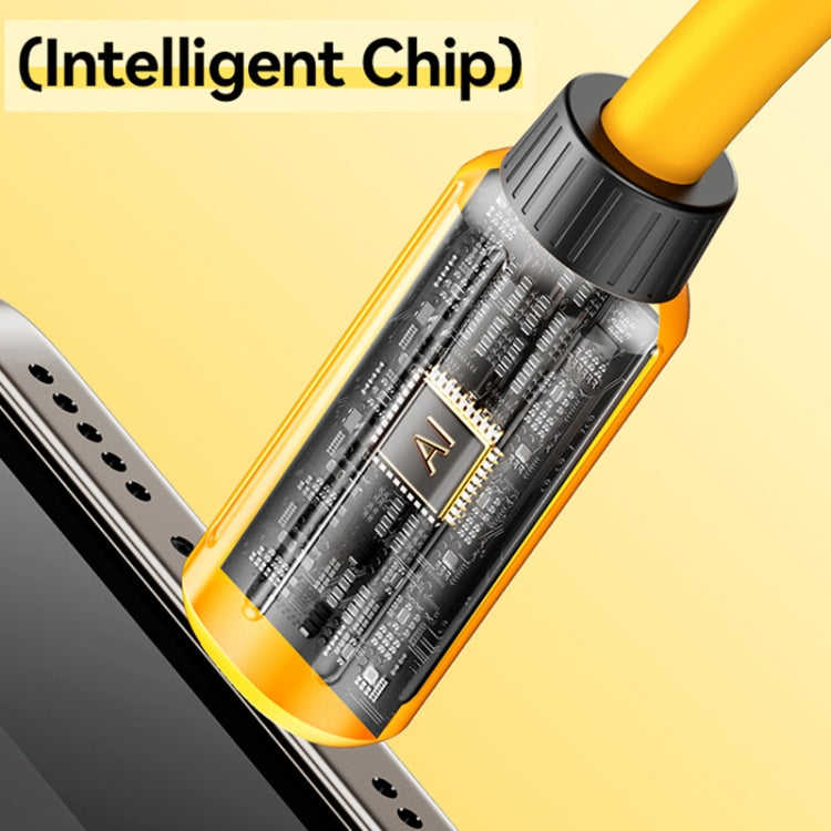 WK WDC-29 Elastic Genuine Silicone 1m PD30W Type-C to 8 Pin Fast Charging Data Cable, WDC-29