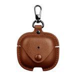 Business Leather Earphone Protective Case with Hook, For AirPods Pro 3, For AirPods 4