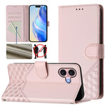 Honeycomb Embossing RFID Leather Phone Case, For iPhone 17e / 16e, For iPhone 17 Pro Max, For iPhone 17 Pro, For iPhone 17, For iPhone Air, For iPhone 16 Pro Max, For iPhone 16 Pro, For iPhone 16 Plus