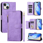 Multi-Card Slots Zipper Wallet Leather Phone Case, For iPhone 14 Pro Max, For iPhone SE 2022 / 2020 / 8 / 7, For iPhone 13 Pro Max, For iPhone 13 Pro, For iPhone 13 mini, For iPhone 12 / 12 Pro, For iPhone 12 Pro Max, For iPhone 12 mini