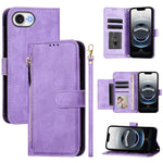 Multi-Card Slots Zipper Wallet Leather Phone Case, For iPhone 17e / 16e, For iPhone 17 Pro Max, For iPhone 17 Pro, For iPhone 17, For iPhone Air, For iPhone 16 Pro Max, For iPhone 16 Pro, For iPhone 16 Plus