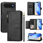 Multi-Card Slots Zipper Wallet Leather Phone Case, For iPhone 17e / 16e, For iPhone 17 Pro Max, For iPhone 17 Pro, For iPhone 17, For iPhone Air, For iPhone 16 Pro Max, For iPhone 16 Pro, For iPhone 16 Plus