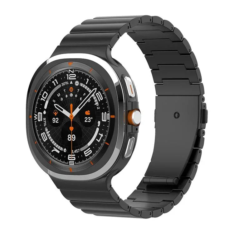 One Bead Flat Buckle Pure Titanium Watch Band, For Samsung Galaxy Watch Ultra / Ultra 2025, For Samsung Galaxy Watch8 / Watch8 Classic