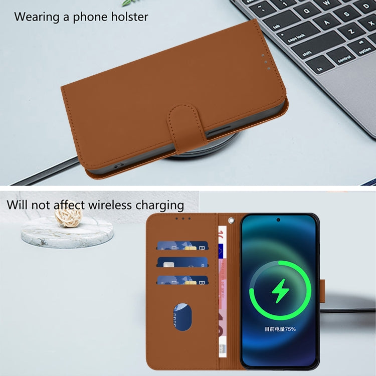 Skin Feel Solid Color Leather Phone Case with Lanyard, For iPhone 14 Pro Max, For iPhone SE 2022 / 2020