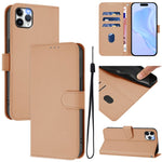 Skin Feel Solid Color Leather Phone Case with Lanyard, For iPhone 11 Pro Max, For iPhone 11