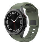 Wave Texture Reverse Buckle Silicone Watch Band, For Samsung Galaxy Watch 7 / 6 / 5 / 4
