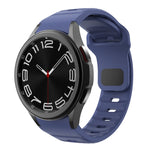 Wave Texture Reverse Buckle Silicone Watch Band, For Samsung Galaxy Watch 7 / 6 / 5 / 4