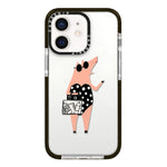Simple Illustration Pattern Full Coverage Phone Case, For iPhone 12 mini