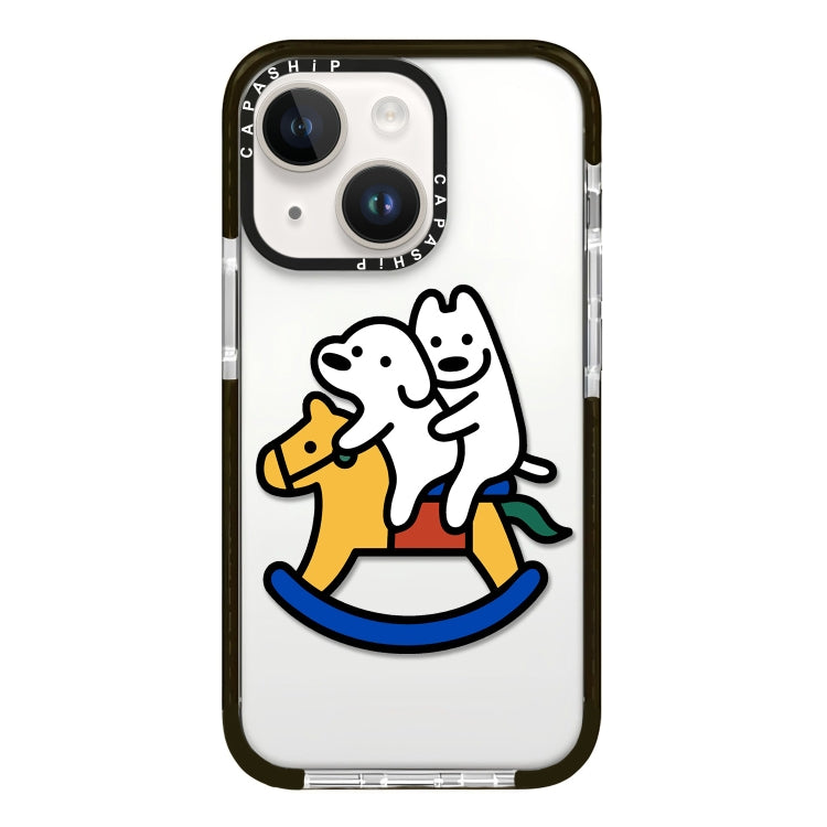 Simple Illustration Pattern Full Coverage Phone Case, For iPhone 15