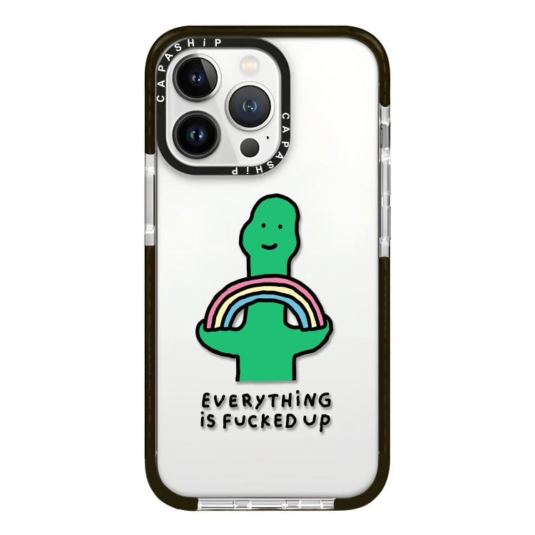 Simple Illustration Pattern Full Coverage Phone Case, For iPhone 16 Pro
