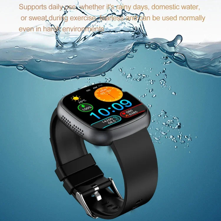 ET593 1.75 inch IPS Square Screen Smart Watch, ECG Electrocardiogram / Blood Sugar Monitoring