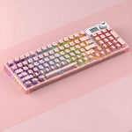 AULA F98Pro V3 99 Keys Wired/2.4G/Bluetooth Three Model RGB Mechanical Keyboard, Ice Crystal Shaft