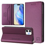 RC01 Dual-Folded Magnetic Suction RFID Leather Phone Case, For iPhone 11 Pro Max, For iPhone 11, For iPhone 11 Pro, For iPhone X / XS, For iPhone XR, For iPhone XS Max