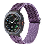 Wave Pattern Nylon Braided Watch Band, For Samsung Galaxy Watch Ultra 47mm / Ultra 2025