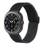 Wave Pattern Nylon Braided Watch Band, For Samsung Galaxy Watch Ultra 47mm / Ultra 2025