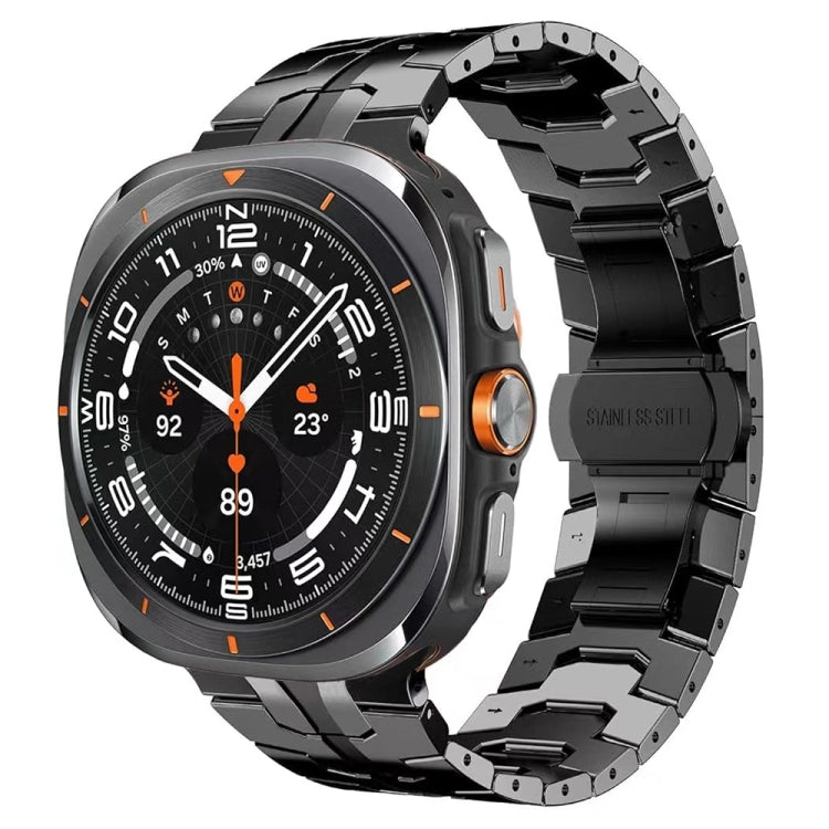 Butterfly Buckle Titanium Alloy Watch Band, For Samsung Galaxy Watch Ultra 47mm / Ultra 2025
