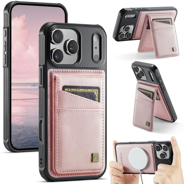 AutSpace A12 MagSafe Magnetic RFID Card Bag Phone Case, For iPhone 17 Pro Max, For iPhone 17 Pro, For iPhone 17, For iPhone Air, For iPhone 16 Pro Max, For iPhone 16 Pro, For iPhone 16 Plus, For iPhone 16, For iPhone 15 Pro Max