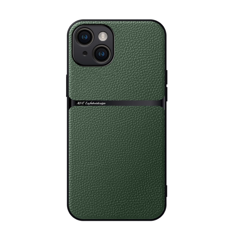 Litchi Leather Magnetic Full Coverage Shockproof Phone Case, For iPhone 16, For iPhone 15 Pro Max, For iPhone 15 Pro, For iPhone 15 Plus, For iPhone 15, For iPhone 14 Plus, For iPhone 14, For iPhone 14 Pro