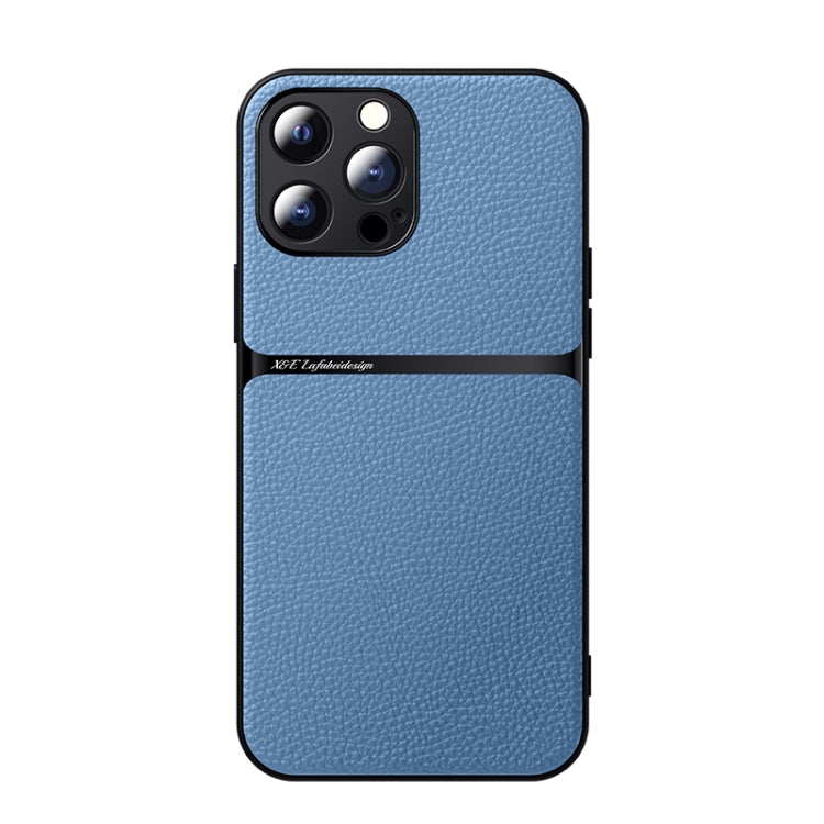 Litchi Leather Magnetic Full Coverage Shockproof Phone Case, For iPhone 14 Pro Max, For iPhone 13 Pro Max, For iPhone 13 Pro, For iPhone 13, For iPhone 12, For iPhone 12 Pro Max, For iPhone 12 Pro, For iPhone 11 Pro Max