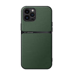 Litchi Leather Magnetic Full Coverage Shockproof Phone Case, For iPhone 14 Pro Max, For iPhone 13 Pro Max, For iPhone 13 Pro, For iPhone 13, For iPhone 12, For iPhone 12 Pro Max, For iPhone 12 Pro, For iPhone 11 Pro Max