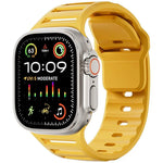 Single Nail Dual-Color Multi-hole Silicone Watch Band, For Apple Watch 46mm / 49mm / 45mm / 44mm