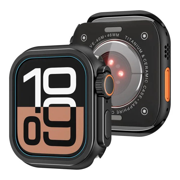 Change to Ultra 49mm Zinc Alloy Watch Case, For Apple Watch Series 6 / 5 / 4 / SE 44mm, For Apple Watch Series 10 / 11 46mm, For Apple Watch Series 9 / 8 / 7 45mm