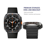 Bamboo Norman Buckle Stainless Steel Watch Band, For Samsung Galaxy Watch Ultra 47mm / Ultra 2025