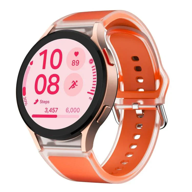 Kalebol Glacier Transparent Silicone Watch Band, For Samsung Galaxy Watch 7  / 6 / 5 / 4