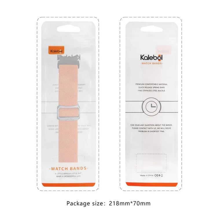 Kalebol Button Elastic Nylon Watch Band, For Samsung Galaxy Watch 5 Pro / 6 / 7