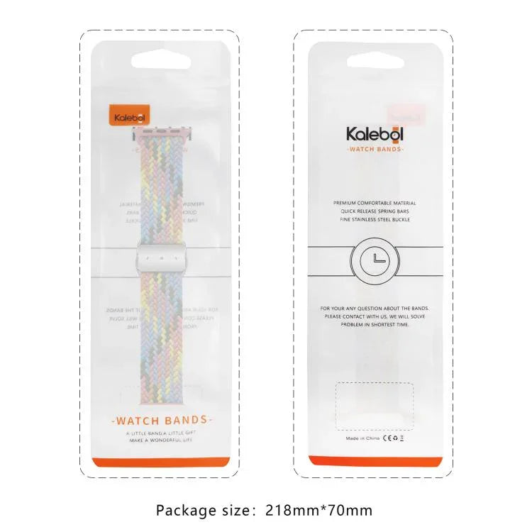 Kalebol Nylon Loop Magnetic Buckle Watch Band, For Apple Watch 46mm / 49mm / 45mm / 44mm, For Apple Watch 42mm / 41mm / 40mm / 38mm