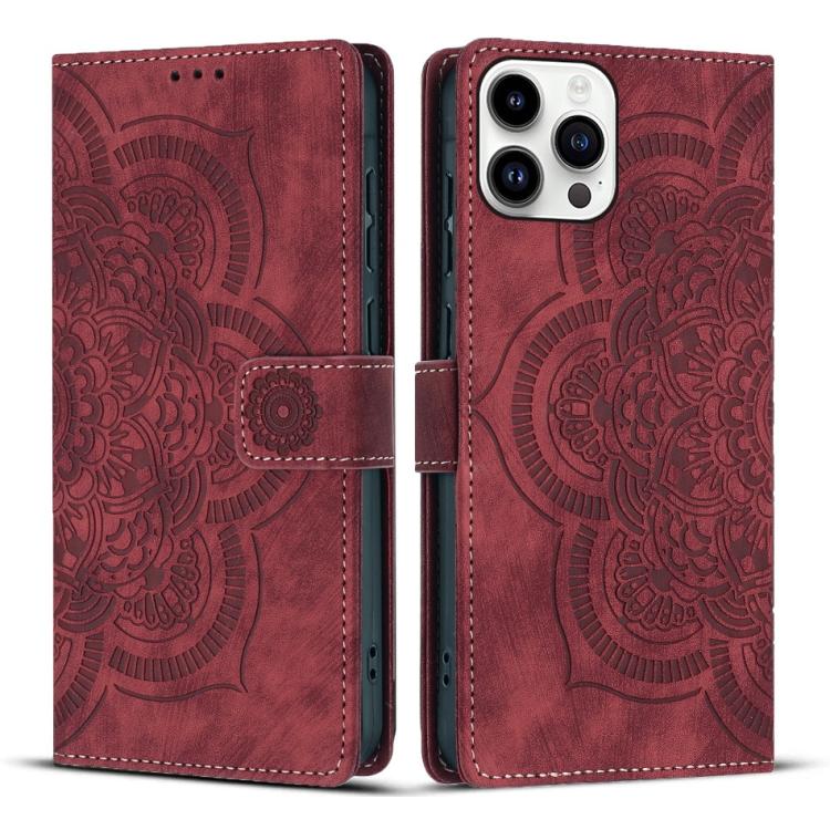 Mandala Embossed Retro Frosted Leather Phone Case, For iPhone 13 Pro Max, For iPhone 13 Pro, For iPhone 12 mini / 13 mini, For iPhone 12 / 12 Pro, For iPhone 12 Pro Max, For iPhone 11 Pro Max, For iPhone 11, For iPhone 11 Pro, For iPhone X / XS