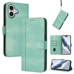 Line Splicing Buckle Retro Leather Phone Case, For iPhone 17e / 16e, For iPhone 17 Pro Max, For iPhone 17 Pro, For iPhone 17, For iPhone Air, For iPhone 16 Pro Max