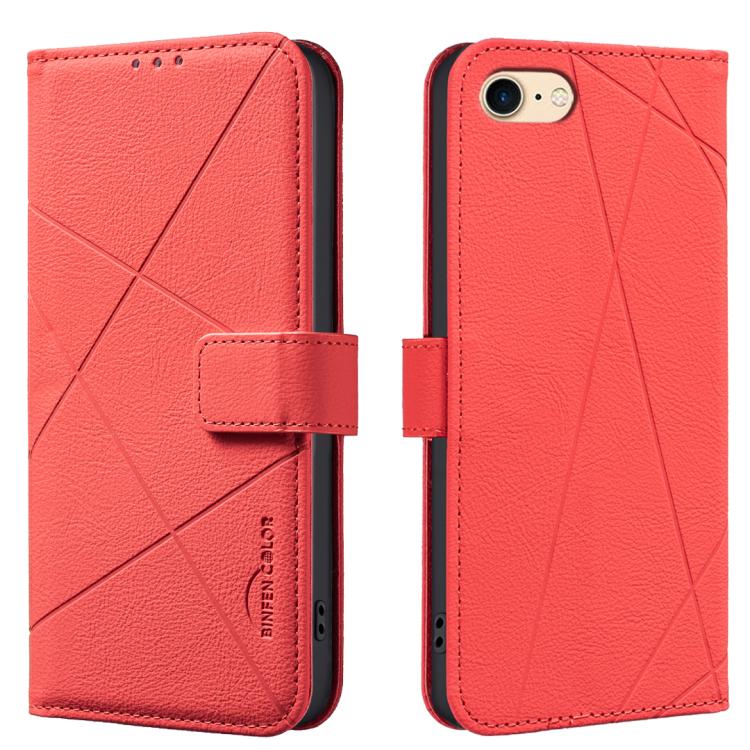Geometric Pattern RFID Leather Phone Case, For iPhone 6 / 7 / 8 / SE, For iPhone 13 Pro Max, For iPhone 13 Pro, For iPhone 12 / 12 Pro, For iPhone 12 Pro Max, For iPhone 11 Pro Max, For iPhone 11, For iPhone 11 Pro