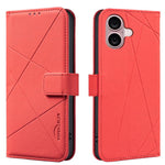 Geometric Pattern RFID Leather Phone Case, For iPhone 16e / 17e, For iPhone 17 Pro Max, For iPhone 17 Pro, For iPhone 17, For iPhone Air, For iPhone 16 Pro Max, For iPhone 16 Pro, For iPhone 16 Plus
