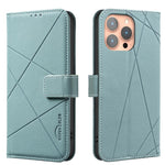 Geometric Pattern RFID Leather Phone Case, For iPhone 16e / 17e, For iPhone 17 Pro Max, For iPhone 17 Pro, For iPhone 17, For iPhone Air, For iPhone 16 Pro Max, For iPhone 16 Pro, For iPhone 16 Plus