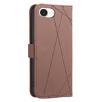 Geometric Pattern RFID Leather Phone Case, For iPhone 16e / 17e, For iPhone 17 Pro Max, For iPhone 17 Pro, For iPhone 17, For iPhone Air, For iPhone 16 Pro Max, For iPhone 16 Pro, For iPhone 16 Plus