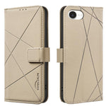Geometric Pattern RFID Leather Phone Case, For iPhone 16e / 17e, For iPhone 17 Pro Max, For iPhone 17 Pro, For iPhone 17, For iPhone Air, For iPhone 16 Pro Max, For iPhone 16 Pro, For iPhone 16 Plus
